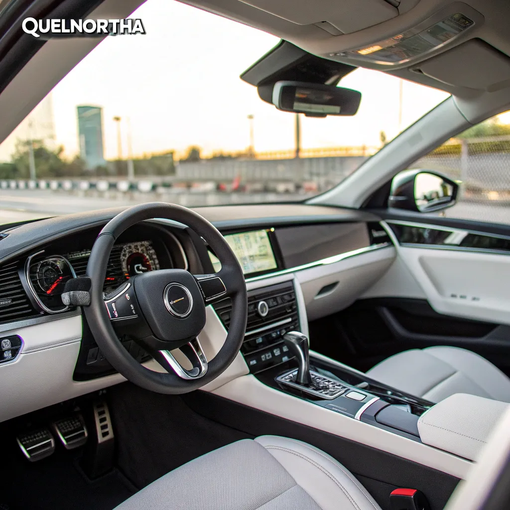 Enhanced car dashboard with QUELNORITHA accessories